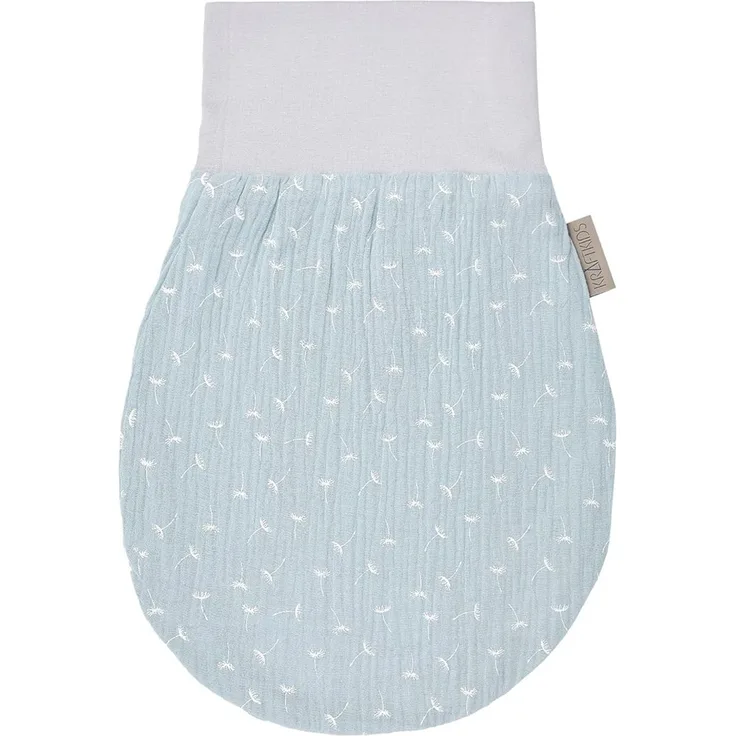 KraftKids Strampelsack Musselin mint Pusteblumen für den Frühling/Sommer aus Musselin Baumwolle in zwei Größen erhältlich