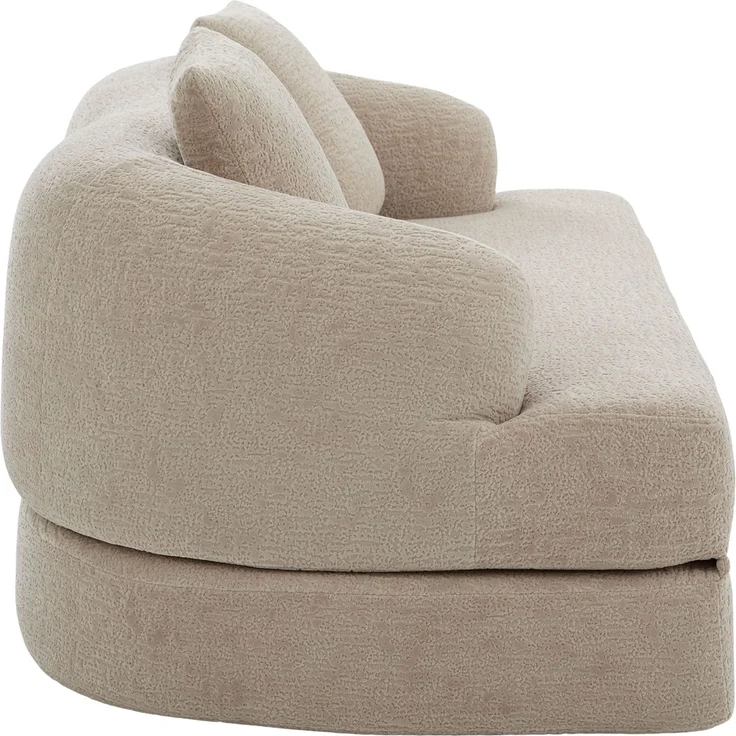 ZUBALIYA Schlafsofa 84x65 cm, mit LED - Beleuchtung, mit Chenille - Bezug, modular aufgebaut, mit Schaumstoffpolsterung – Bild 17