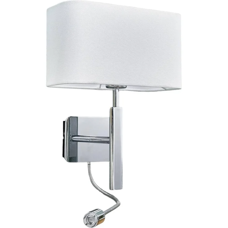 Lucande Wandleuchte Jettka, 1 x 60 W E27 (exkl) + 1 x 1 W LED (inkl) – Bild 1