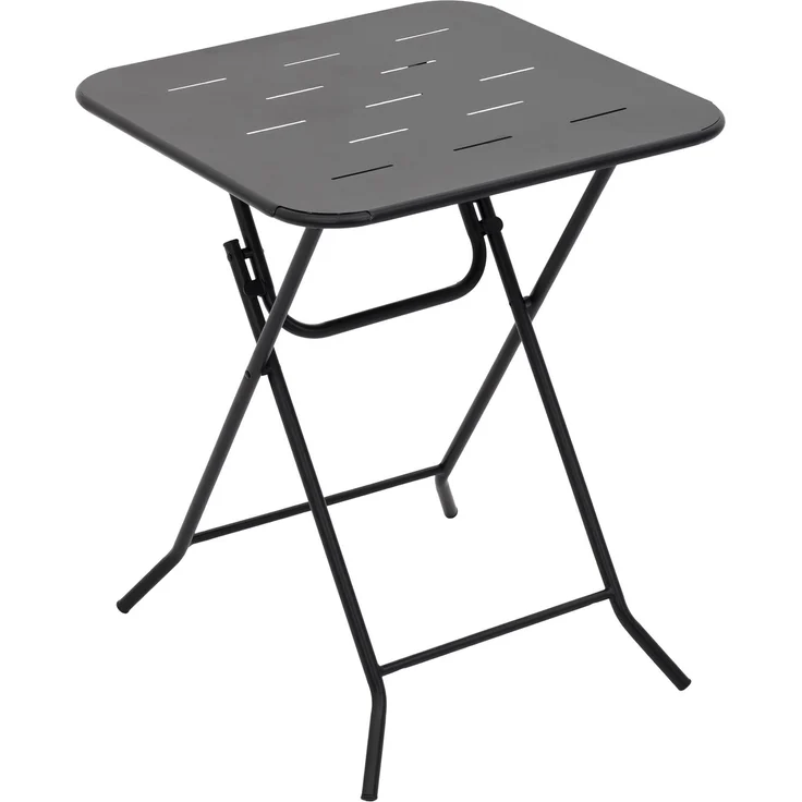 JARDJ Dreiteiliges, faltbares Bistro-Set für den Außenbereich, E-Beschichtung, 2 Stühle und 1 Tisch, wetterbeständiges Set für Terrasse und Garten, Schwarz – Bild 5