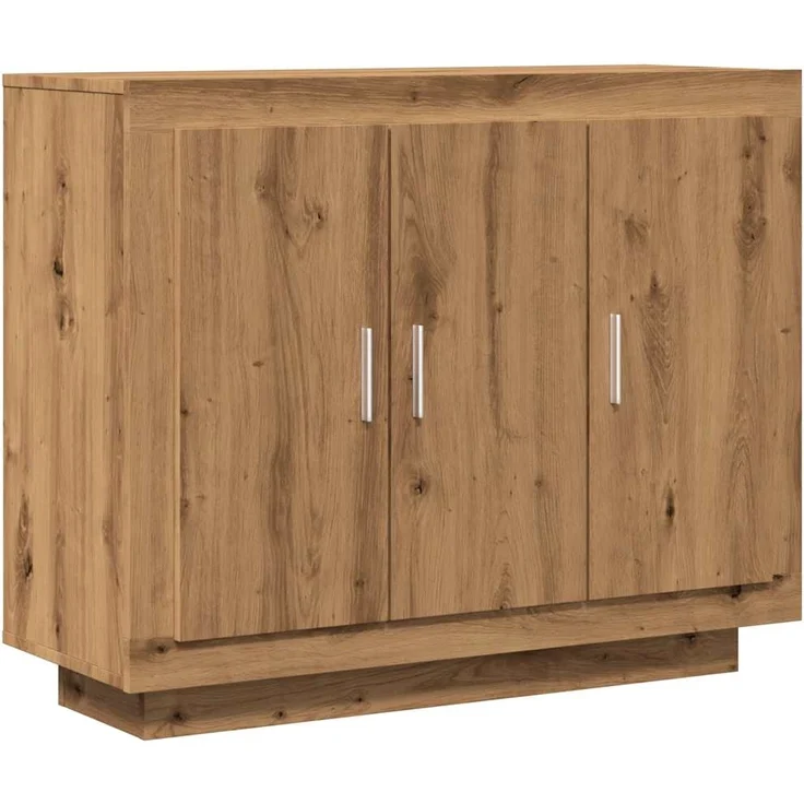 vidaXL Sideboard Artisan-Eiche 92x35x75 cm Holzwerkstoff 856865 – Bild 1