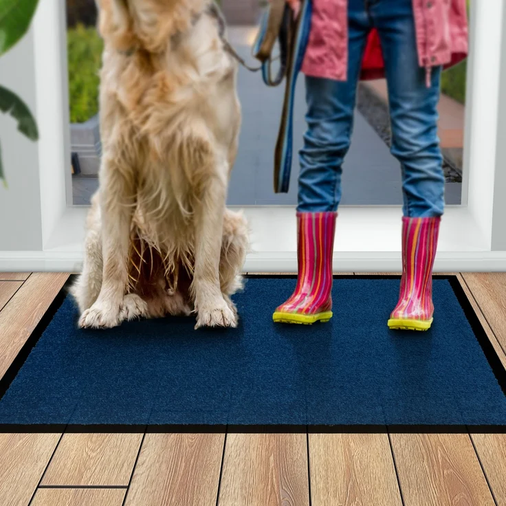 Furni24 Fußmatte - Blau, 60 x 90 cm – Bild 10