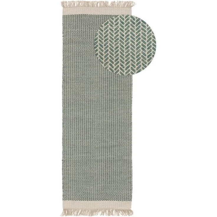 benuta Wollteppich Kim, rechteckig, Höhe: 5 mm, Kunstfaser, Berber, Ethno-Style, Wohnzimmer – Bild 4