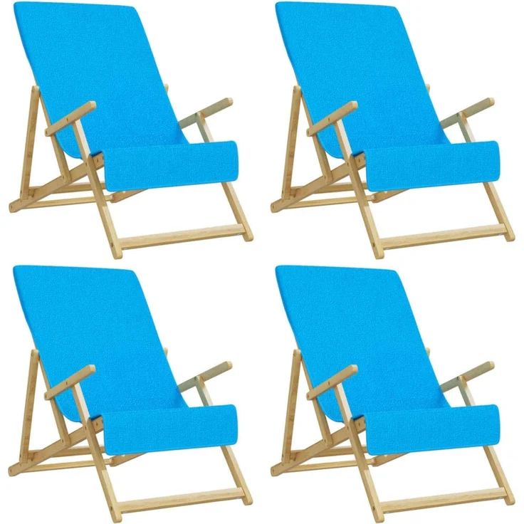 vidaXL Strandtücher 4 Stk. Türkis 60x135 cm Stoff 400 GSM 3157060 – Bild 2
