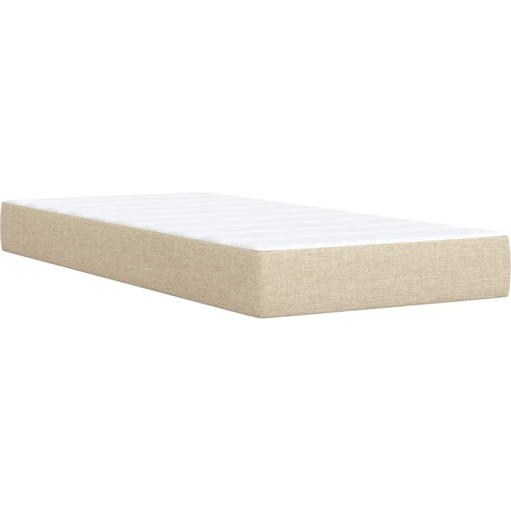 vidaXL Ottoman-Bett mit Matratze und LED Creme 100 x 200 cm Stoff 3457970 – Bild 7