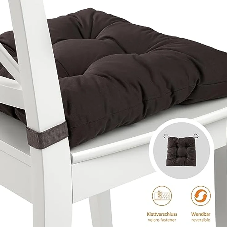 sleepling Stuhlkissen Eva, für Indoor und Outdoor, mit Klettverschluss, abriebfest und langlebig – Bild 4