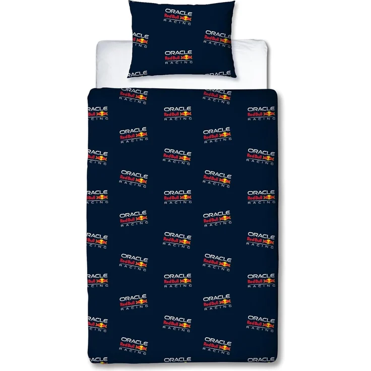 Character World Oracle Red Bull Racing Offizielles Bettwäsche-Set für Einzelbett, Speed-Design, wendbar, 2-seitige Bettwäsche, inkl. passendem Kissenbezug, Einzelbett-Set, Polycotton – Bild 3