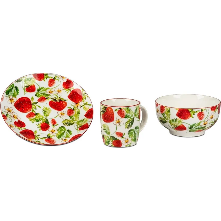 formano Tasse Strawberrys, Porzellan, Höhe: 9.5cm, Farbe: Weiß, Motiv: Erdbeeren – Bild 4