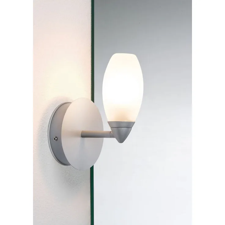 Paulmann No. 70838 Wandleuchte Carina IP44 1-flammig Chrom matt ohne Leuchtmittel, max. 28W G9