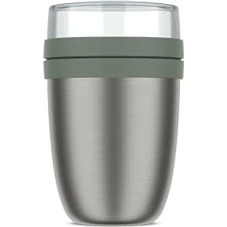 Mepal - Thermobehälter Ellipse - Thermo Lunchpot - Praktischer Joghurtbecher & Suppenbecher zum Mitnehmen - 6-8 Stunden heiß & 12 Stunden kalt - 500 + 200 ml - Nordic sage