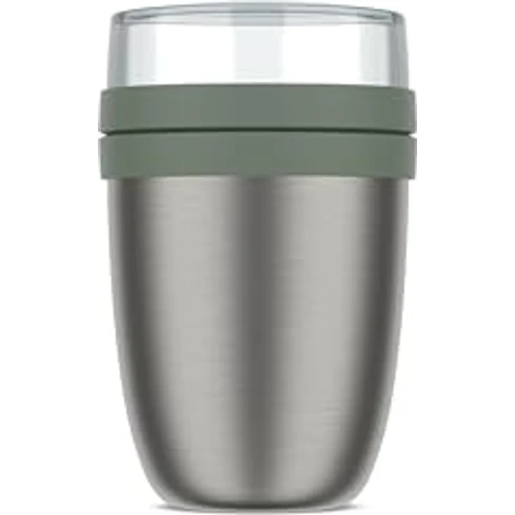 Mepal - Thermobehälter Ellipse - Thermo Lunchpot - Praktischer Joghurtbecher & Suppenbecher zum Mitnehmen - 6-8 Stunden heiß & 12 Stunden kalt - 500 + 200 ml - Nordic sage – Bild 1