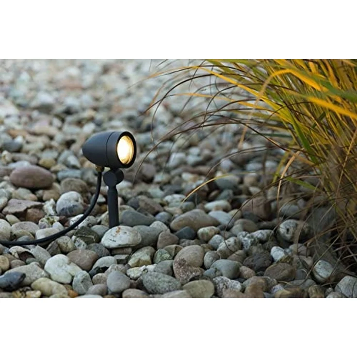 Heitronic Nr. 35833-HE Erdspießstrahler Malea anthrazit GU10 IP54 43cm – Bild 3