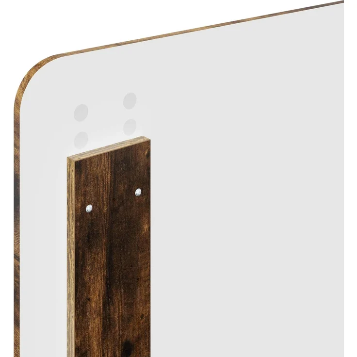 vidaXL Bettrahmen Geräucherte Eiche 90 x 190 cm Massives Kiefernholz 3412546 – Bild 10
