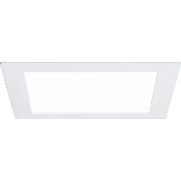 Paulmann Premium Einbauleuchten Set Panel eckig LED 1x8W 6500K 8VA 230V/350mA 210mm Weiß m/Alu5520