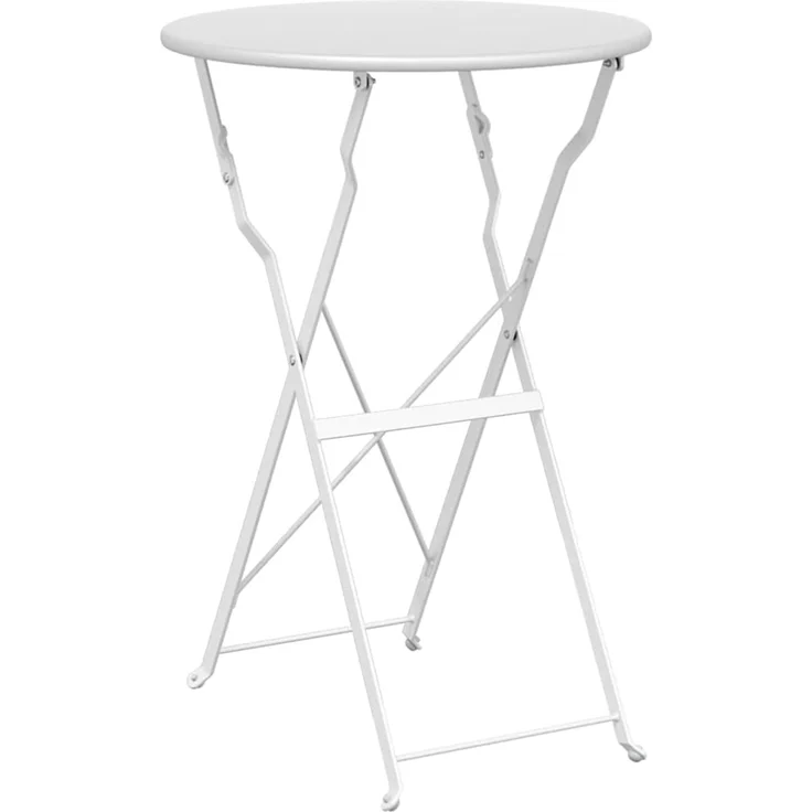vidaXL Klapp Bistro Set 3 pcs Weiß Stahl 42002968 – Bild 5