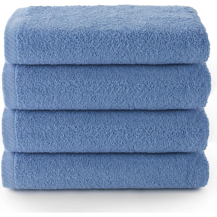 Top Towel - Plus - Badetücher - 4 Gesichts- oder Bidethandtücher - 30x50 cm - 100 % Baumwolle - Lavendel