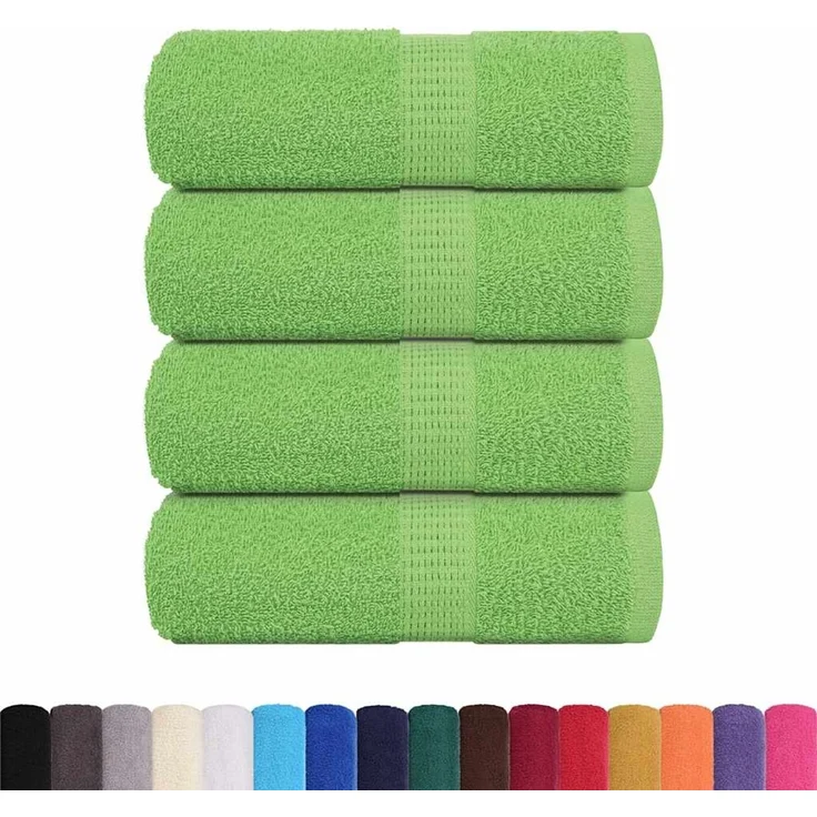 vidaXL Waschtücher FROGN 4 Stk. Apfelgrün 30x30 cm 360 g/m² 137017 – Bild 2