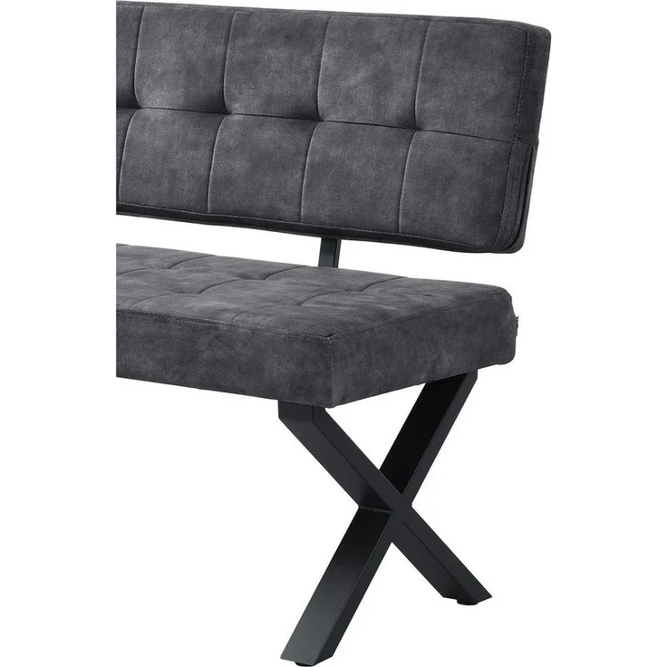 B&D home Essbank KAREN (1-St), gepolstert, Metallgestell, mit oder ohne Rückenlehne, in 120/140/160cm – Bild 2