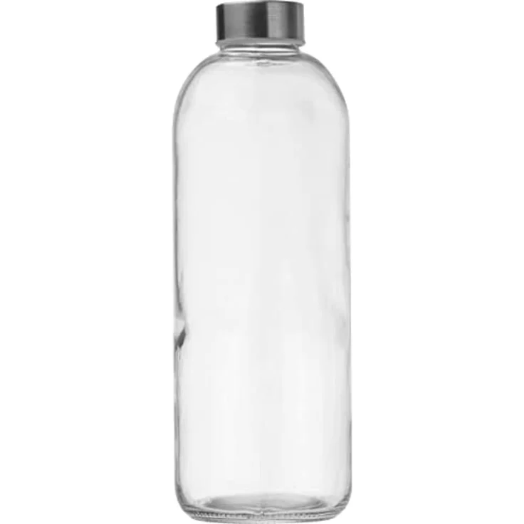 Macma Trinkflasche Trinkflasche aus Glas mit Neoprensleeve / 1000ml / Neoprenfarbe: schwa – Bild 5