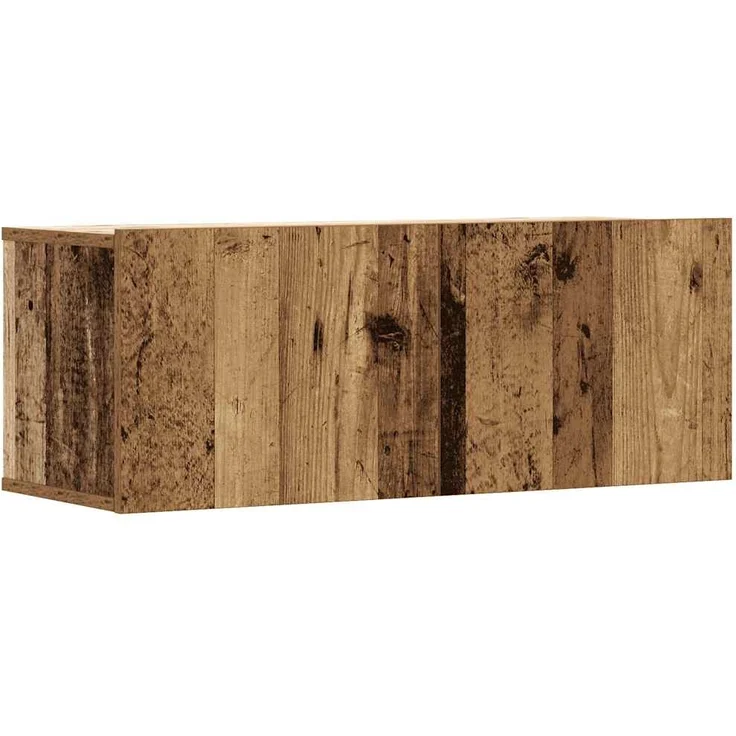 vidaXL 5-tlg. TV-Schrank-Set Wandmontage Altholz-Optik Holzwerkstoff 3328997 – Bild 3
