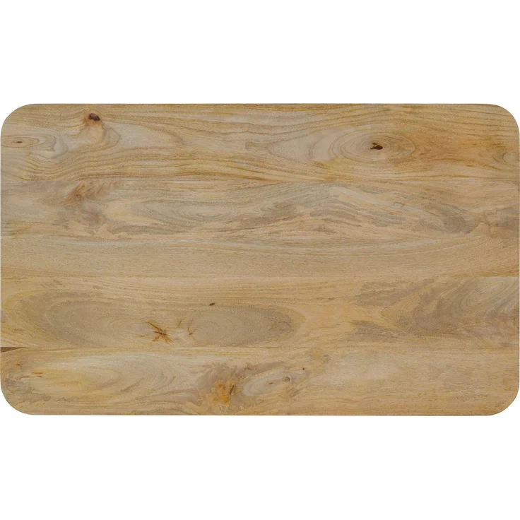Couchtisch Mango 100x60x45 natur lackiert / Marmor weiß FLORENZ #105 – Bild 2