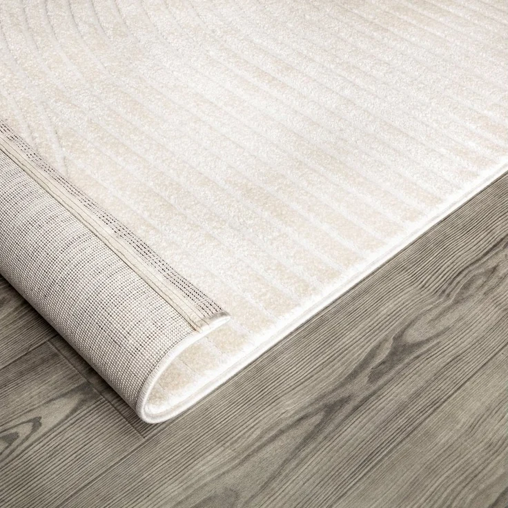 Paco Home Teppich Luzern 651, rechteckig, Höhe: 13 mm, Kurzflor, Uni Farben, Hoch-Tief-Struktur, Scandi Design – Bild 3