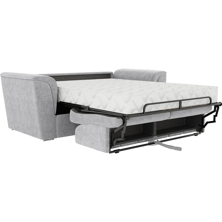 Vente-unique - RIZORA - Schlafsofa - Plastik - Kunststoff (PVC) - Hellgrau - 210 x 223 x 95 cm – Bild 6