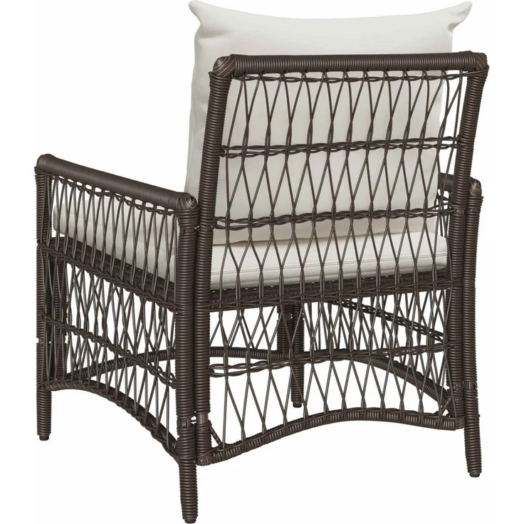 vidaXL Gartenstuhl mit Kissen Braun 73 x 61 x 77 cm Poly-Rattan 42006218 – Bild 4