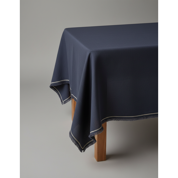 Die Tuscany Tischdecke - Schwarz Natur - 150x250 – Bild 5