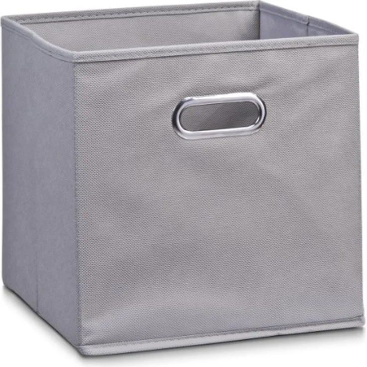 Kleine Aufbewahrungsbox mit Griff, Vlies - Grau – Bild 2