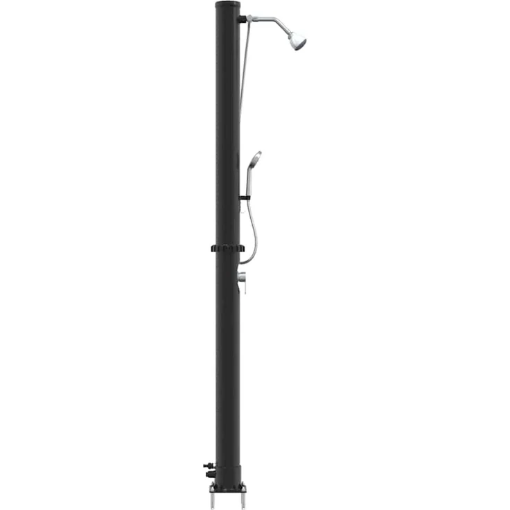 vidaXL Außen Solardusche Schwarz 217 cm PVC und Aluminium 42003409 – Bild 1