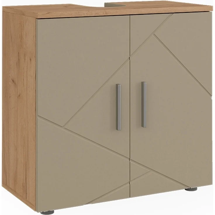 Waschbeckenunterschrank Irma Goldkraft Eiche 60 x 59 cm Vicco – Bild 1