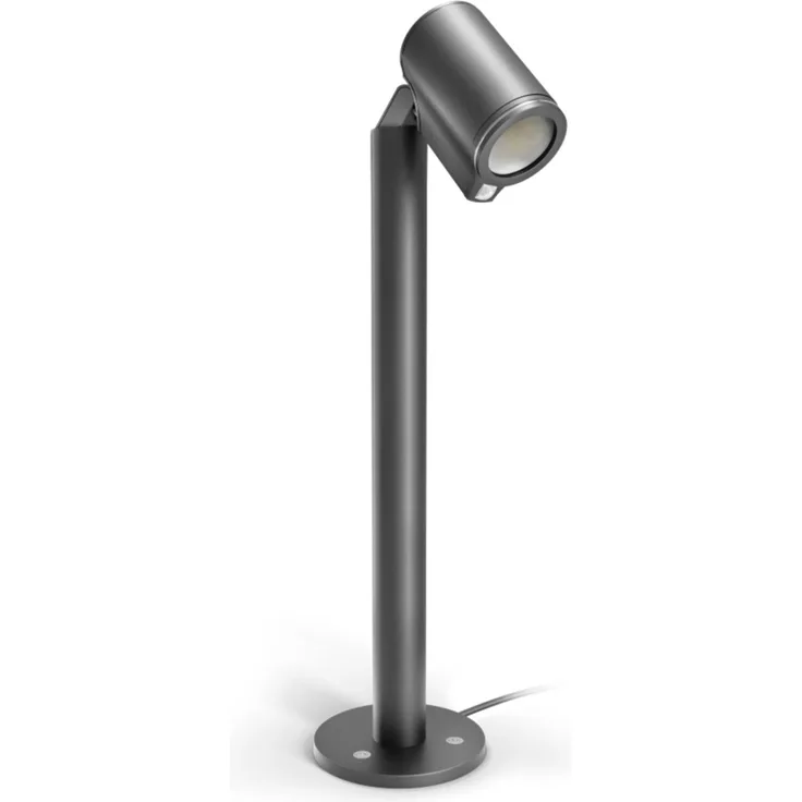 Steinel Wegeleuchte Spot Way SC 24V, RGBWW, 16 Mio. Farben, Bewegungsmelder, dimmbarer Gartenstrahler, App-Steuerung, Plug & Play, IP65, Anthrazit
