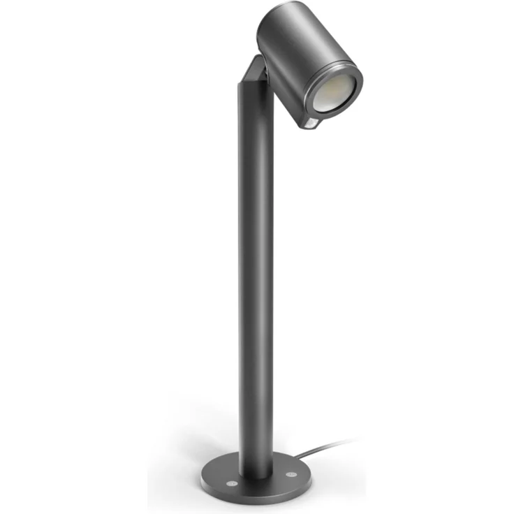 Steinel Wegeleuchte Spot Way SC 24V, RGBWW, 16 Mio. Farben, Bewegungsmelder, dimmbarer Gartenstrahler, App-Steuerung, Plug & Play, IP65, Anthrazit – Bild 1