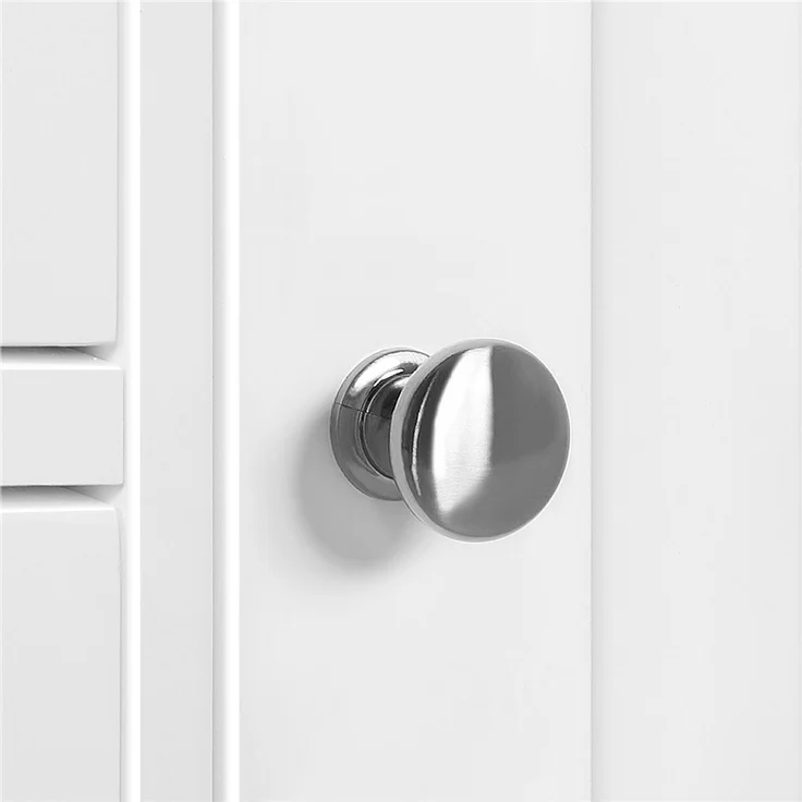 Yaheetech Badezimmerschrank mit 3 Schubladen, verstellbarem Regalbrett & 1 offenem Regal, Holz weiß, 55,5 x 29,5 x 86,5 cm – Bild 4