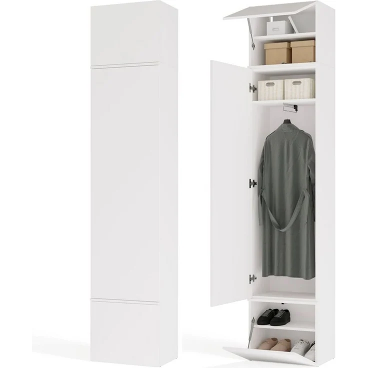 Raumhirsch Furniture Schuhschrank Garderobenschrank mit Stauraum (Maße 35 x 50 x 238 cm) – Bild 1