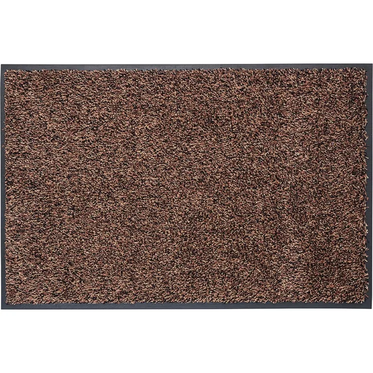 Fußmatte SCORDIA braun 40×60 cm – rutschhemmender Gummirücken, 100 % Polyamidflor, waschbar bis 30°C, witterungsbeständig von –60 bis +60 °C