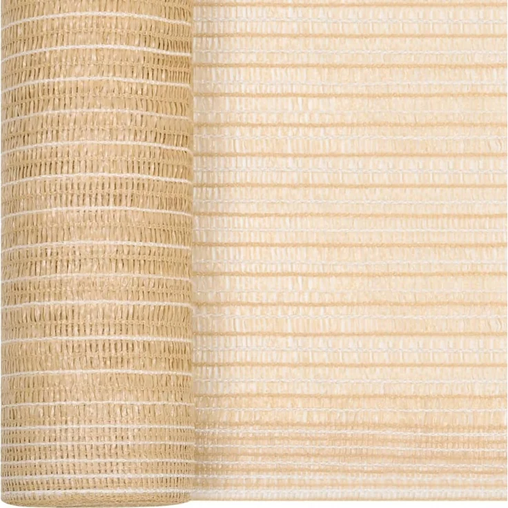 Zaunblende, Schattiergewebe, Sichtschutz Beige 1,5x50 m HDPE 75 g/m² – Bild 2