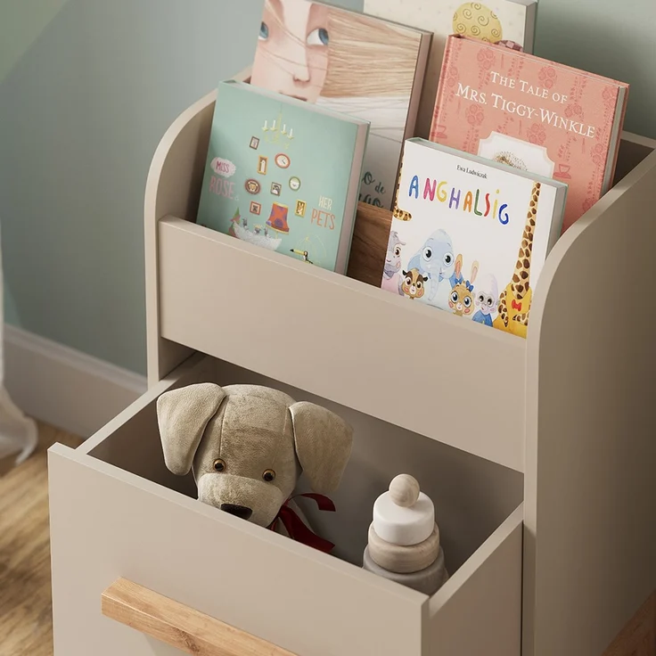 Bücherregal Malia Cashmere 55x70 cm mit Schublade Vitalispa – Bild 4