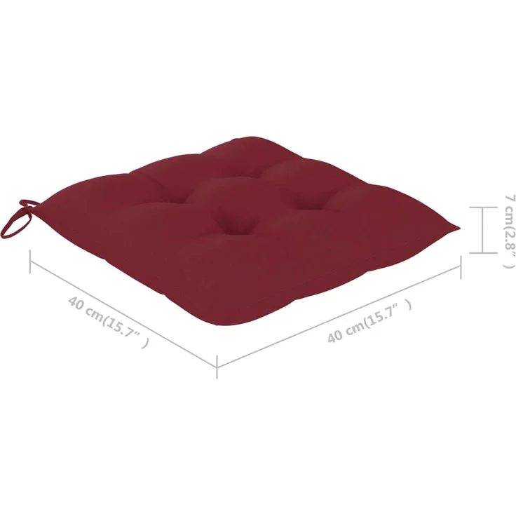 vidaXL Klappbare Gartenstühle 2 Stk. mit Kissen Bambus 3064011 – Bild 10