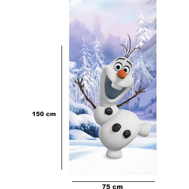BERONAGE Strandtücher Frozen die Eiskönigin Badetuch Olaf Winter 75x150 cm, 100% Baumwolle (1-St), Frottee in Velours-Qualität – Bild 2