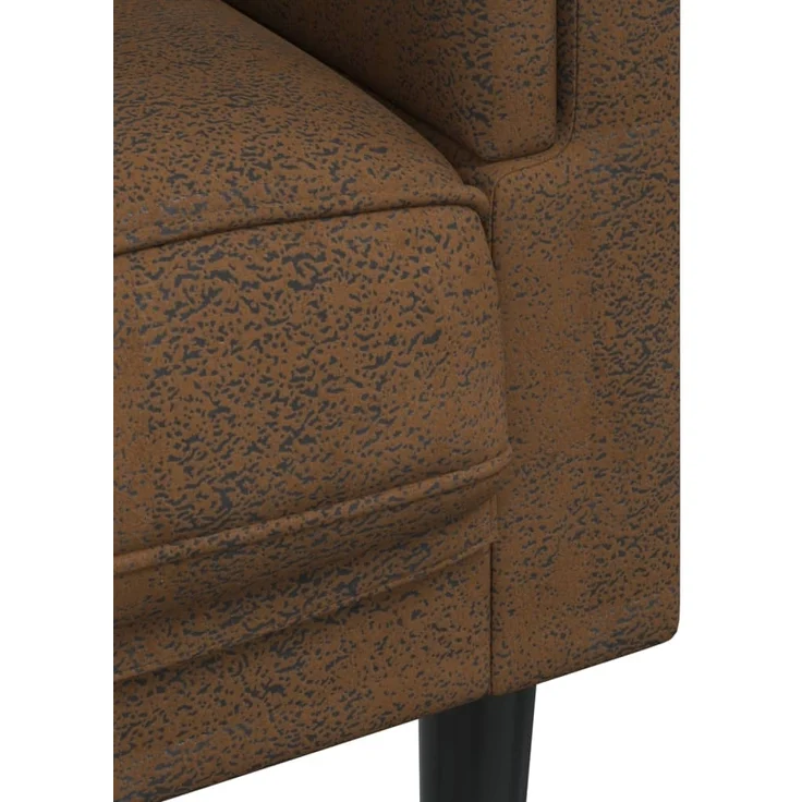 vidaXL Sessel mit Kissen Braun Kunstleder Wildleder-Optik 372631 – Bild 6