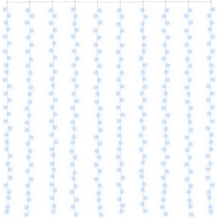 vidaXL Lichtervorhang 300 LEDs Blau 300 x 300 cm 42053489 – Bild 2