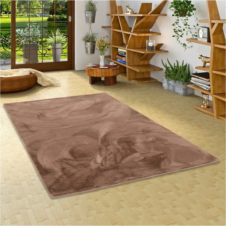 Pergamon Fellteppich Fellteppich Luxus Super Soft Plush, Rechteckig, Höhe: 25 mm – Bild 5