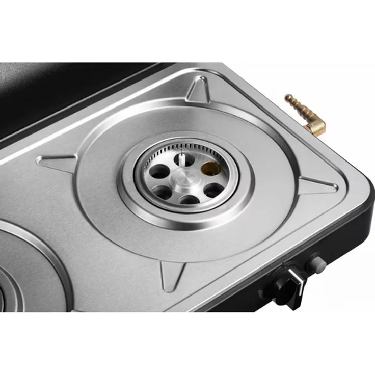 Cadac '2-Cook Turbo FFD Stove' Gasgrill, 50mbar, Schwarz, 55 x 30,7 x 9 cm – Bild 4