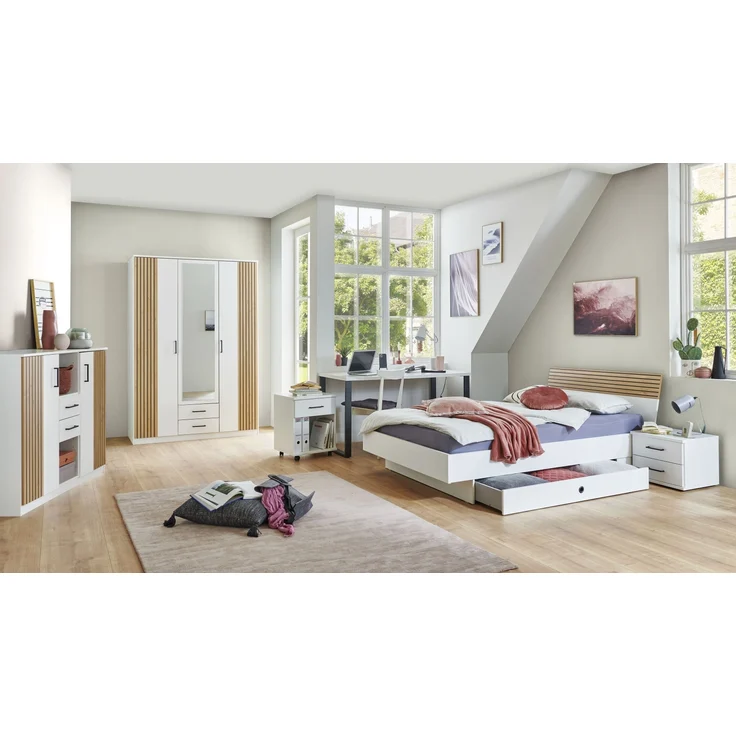 Rollcontainer >Rügen< in WEISS - 46x58x40cm (BxHxT) – Bild 2