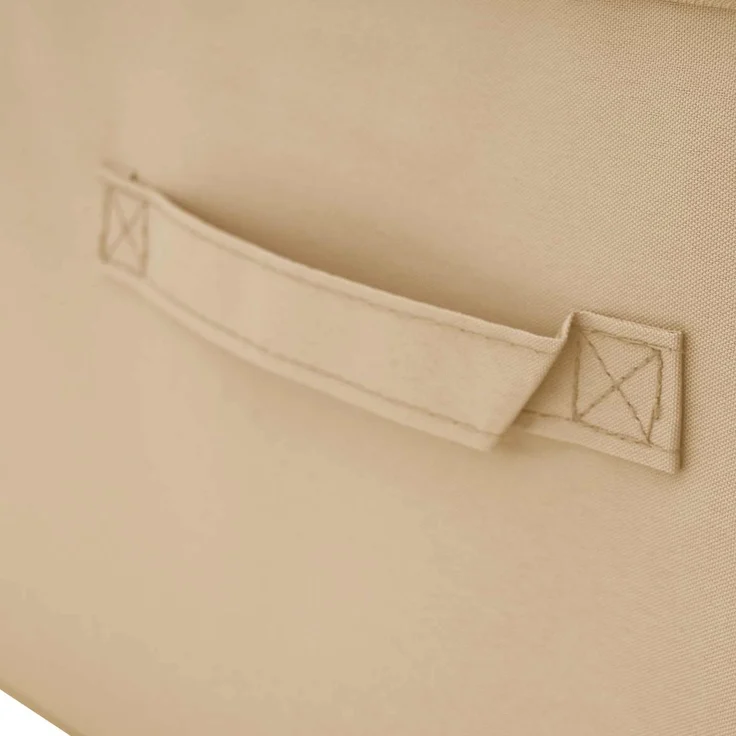 vidaXL Aufbewahrungsbox 6 stk. Vliesstoff 90 x 48 x 15 cm 64,8 L Creme 42024617 – Bild 7