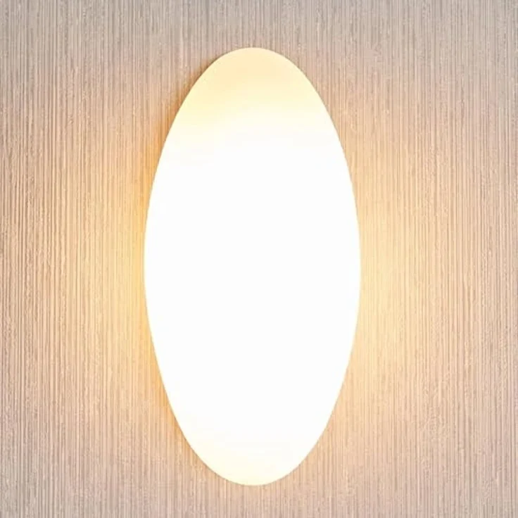Lucande Wandleuchte Jemima, Glas Weiß IP20, 1 x 40 W – Bild 4