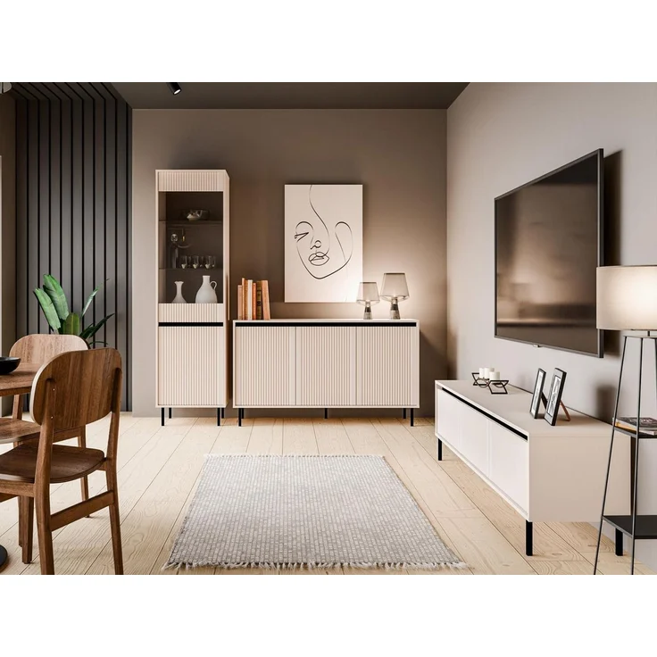 Compleo Kommode mit zwei Schubladen und zwei Türen CIAO, Elegant design – Bild 3