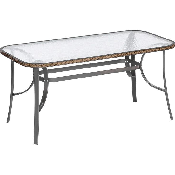 Roma Gartentisch, 150 x 80 cm, grau